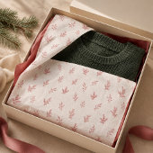 Kerst Elegant Rode Hulstbessen Patroon Tissuepapier