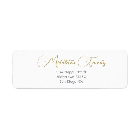 Kerst Elegant Seizoensgebonden Rood Goud Label (Voorkant)