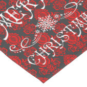 Kerst Elegant, Victoriaans Damask Korte Tafelloper (Hoek)