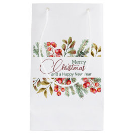 Kerst Elegante Aquarel Klein Cadeauzakje