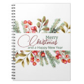 Kerst Elegante Aquarel Notitieboek (Voorkant)