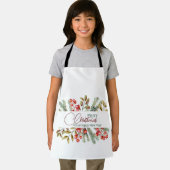 Kerst Elegante Aquarel Schort (Insitu)