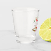 Kerst Elegante Aquarel Shot Glas (Links)