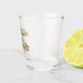 Kerst Elegante Aquarel Shot Glas (Rechts)