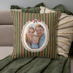 Kerst Elegante Ovale Fotostrip Elegant Chic Kussen