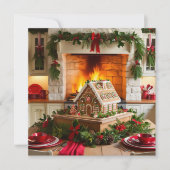 Kerst Elegantie Kaart (Voorkant)