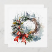 "Kerst Elegantie" Notitiekaartje (Voorkant / Achterkant)