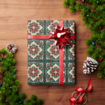 Kerst Elegantie: Tijdloos Holly krans patroon
