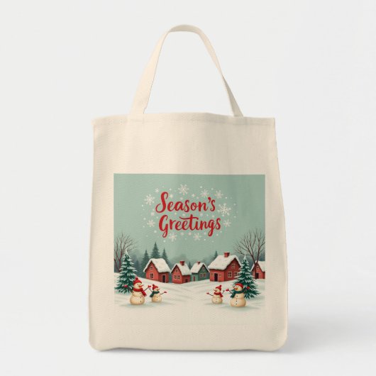 Kerst Elegantie Tote Bag (Voorkant)