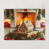 Kerst Elegantie Uitnodiging Briefkaart (Voorkant)