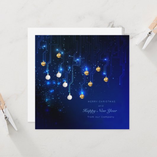 Kerst elektrisch kaart (Voorkant / Achterkant in situ)