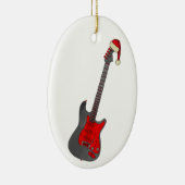 Kerst-elektrische gitaar keramisch ornament (Rechts)