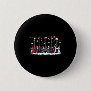 Kerst elektrische gitaren metalhead gitarist Xma Ronde Button 5,7 Cm
