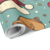 Kerst Elementen  Cadeaupapier (Rol Hoek)