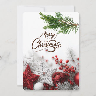 Kerst Elementen Groet Feestdagenkaart