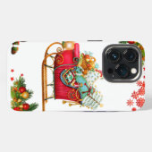 Kerst Elementen iPhone Hoesje (Achterkant horizontaal)