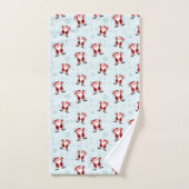 Kerst Elementen Kerstman Bad Handdoek (Handdoek)