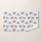 Kerst Elementen Kerstman Bad Handdoek (Handdoek)