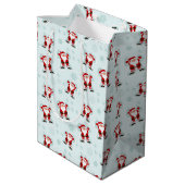 Kerst Elementen Kerstman Medium Cadeauzakje (Achterkant Gekanteld)