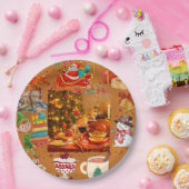 Kerst elementen papieren bordje (Feest)