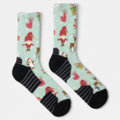 Kerst Elementen Rendieren Elfen Sokken (Rechts)