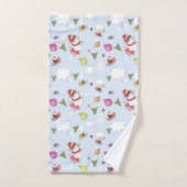 Kerst Elementen Sneeuwman Patroon  Bad Handdoek (Handdoek)