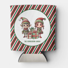 Kerst Elf aangepaste naam vakantie Blikjeskoeler