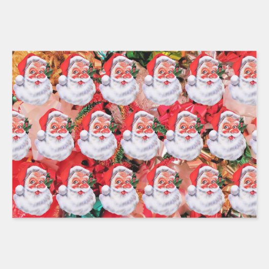 Kerst Elf & Bogen & Santa Fun Vakantie Inpakpapier Vel (Voorkant 2)