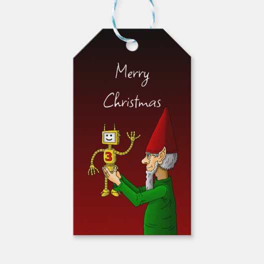 Kerst Elf Cadeaubijsluiter Cadeaulabel (Voorkant)