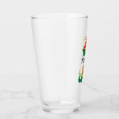 Kerst Elf Cartoon gepersonaliseerd Glas (Rechts)