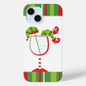 Kerst Elf Cocktail Case-Mate iPhone Case (Achterkant)