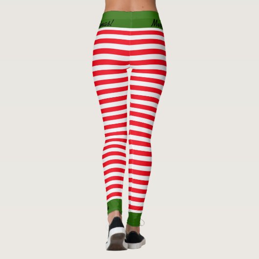 Kerst Elf Crew Leggings Santa Helper JOUW NAAM (Achterkant)