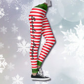 Kerst Elf Crew Leggings Santa Helper JOUW NAAM