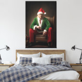 Kerst Elf Donald Trump Canvas Afdruk (Insitu (Slaapkamer))