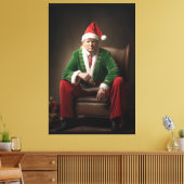 Kerst Elf Donald Trump Canvas Afdruk (Insitu (Woonkamer))
