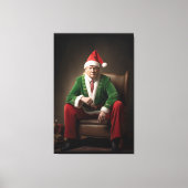 Kerst Elf Donald Trump Canvas Afdruk (Voorkant)