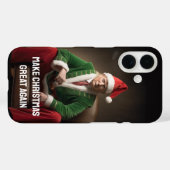 Kerst Elf Donald Trump Case-Mate iPhone Case (Achterkant (horizontaal))
