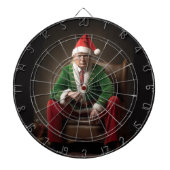 Kerst Elf Donald Trump Dartbord (Voorkant)