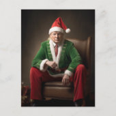 Kerst Elf Donald Trump Feestdagenkaart (Voorkant)