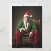 Kerst Elf Donald Trump Feestdagenkaart (Voorkant)