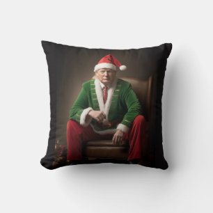 Kerst Elf Donald Trump Kussen