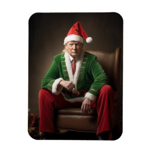 Kerst Elf Donald Trump Magneet