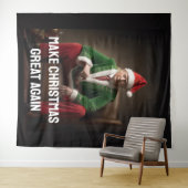 Kerst Elf Donald Trump Wandkleed (In Situ (horizontaal))