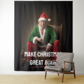 Kerst Elf Donald Trump Wandkleed (In situ)