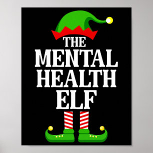 Kerst Elf Familie Grappige Kerstmis Poster