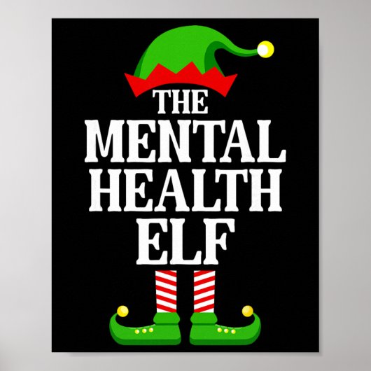 Kerst Elf Familie Grappige Kerstmis Poster (Voorkant)