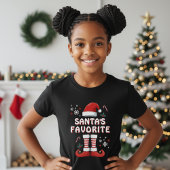 Kerst Elf Familie Matching Grappig Zwart T-shirt