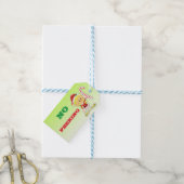 Kerst Elf Geen gluren Gift Label Cadeaulabel (Met Touw)