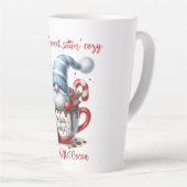 Kerst Elf Gnome Latte Mok (Rechterhoek)