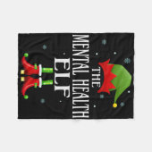 Kerst Elf Grappige Familie Matching Chris Fleece Deken (Voorkant (Horizontaal))